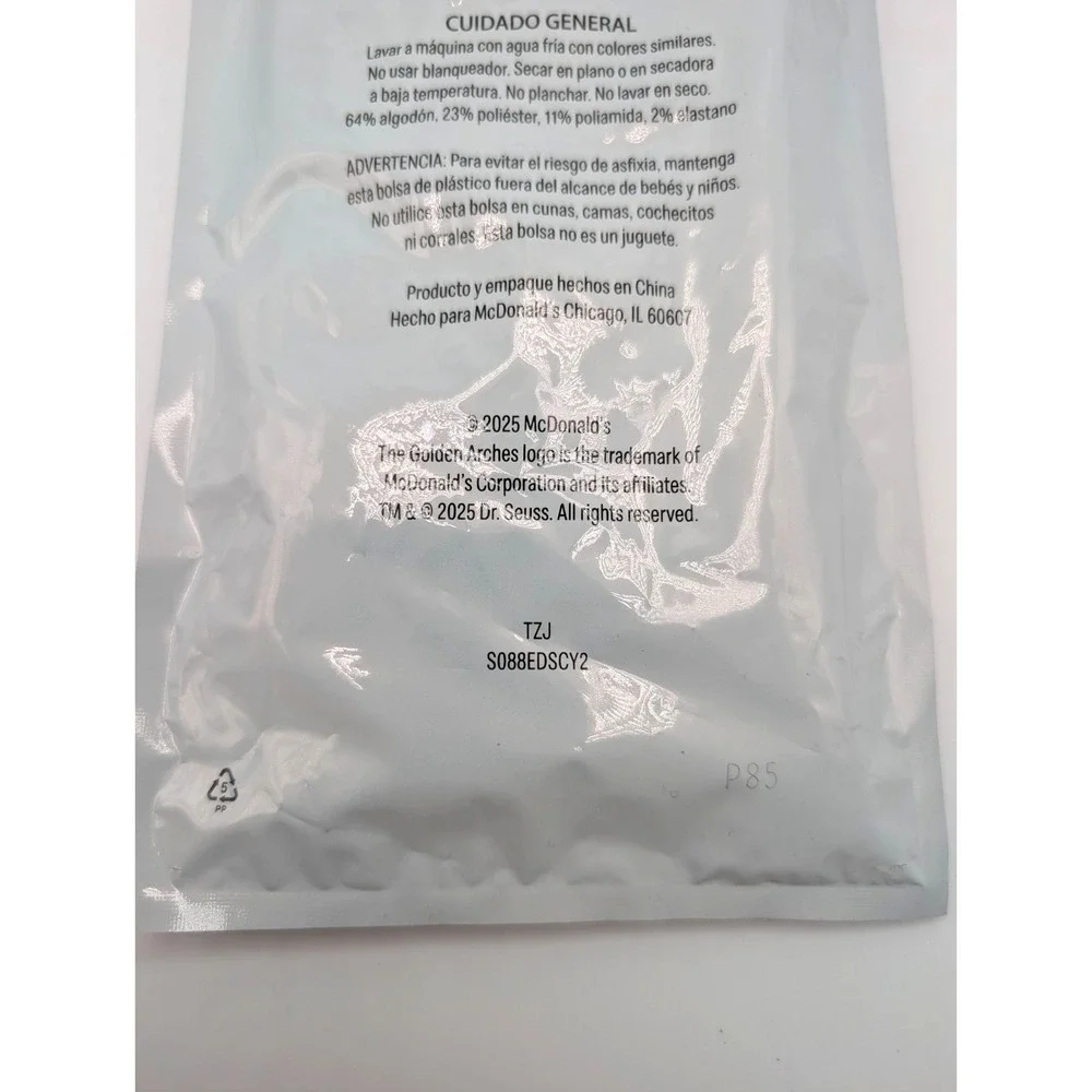 McDonalds‎ Grinch Meal Socks 2025 NEW and UNOPENED